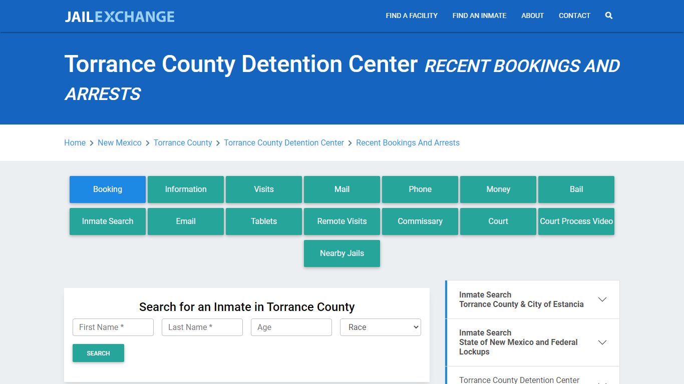 Torrance County Detention Center Recent Bookings And Arrests